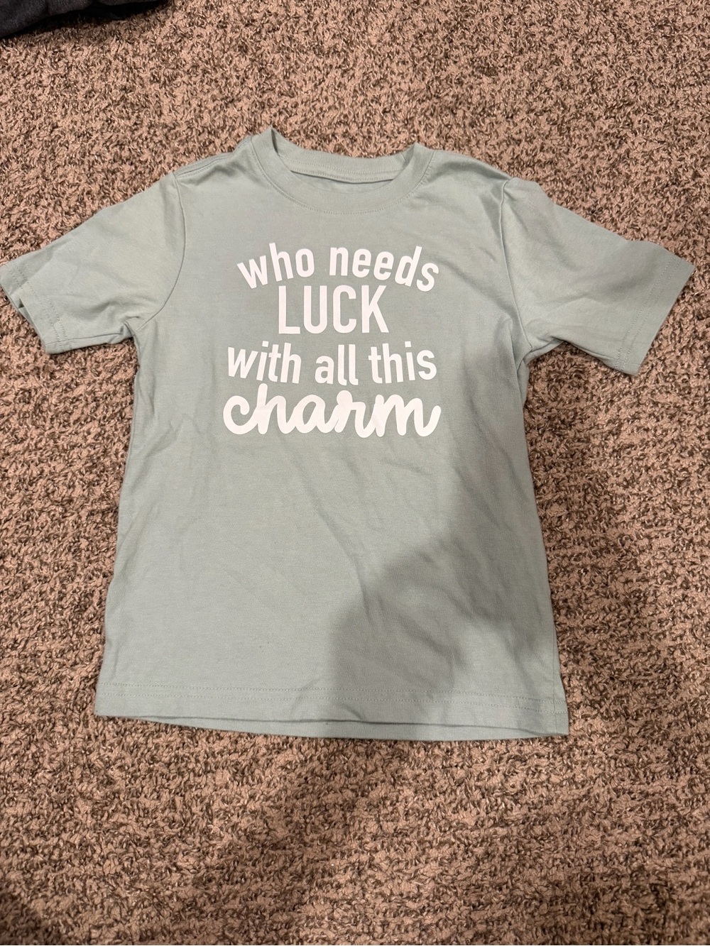 wonder nation Light Sage Graphic Tee - White Text